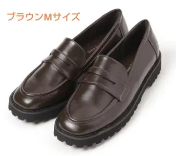 studio CLIP 경량 통굽 로퍼 M 브라운