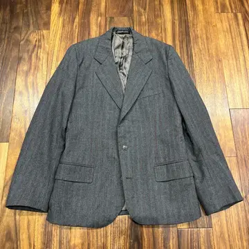 Rifinitura a mano 그레이 스트라이프 테일러드 자켓