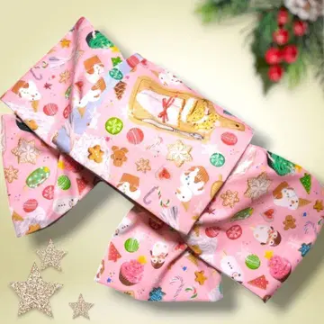 반폭 오비 크리스마스 스위츠 헤코 오비 면 핸드메이드