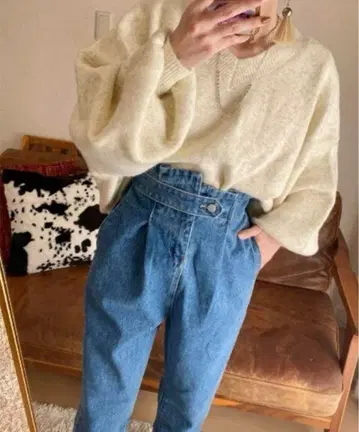 I-SOOK 하이웨스트 데님