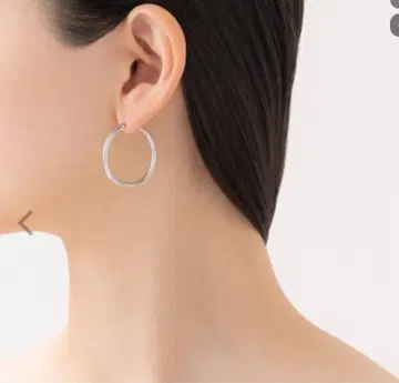 새상품 미시착 MARIHA 후프 귀걸이 실버 M 사이즈