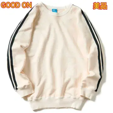 [ 컨디션 최상 ] Good On 구드온 사이드 라인 크루 맨투맨 생지