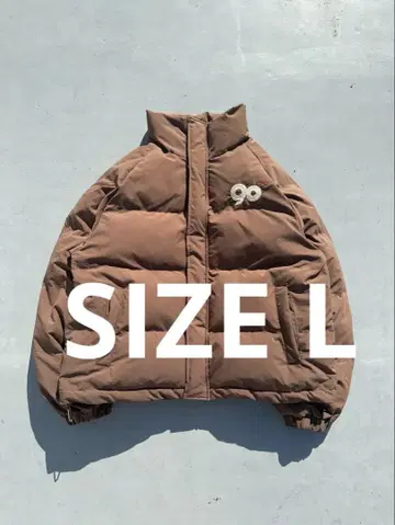 9090 Logo Rich Puffer Jacket brown L