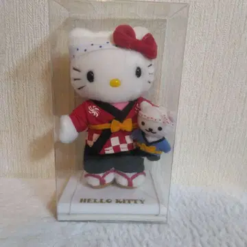 키티 포인트 인형 미사용 새상품 쓰리피스 인형 축제 키티