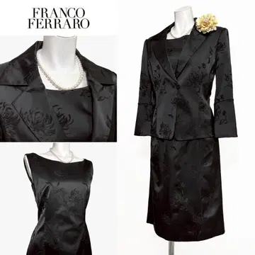 당일 발송 가능 [ 새상품급 ] 프랑코 페라로 세레모니 블랙 꽃무늬