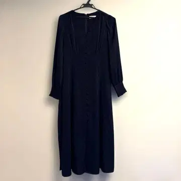 CELFORD 빈티지 새틴 원피스 네이비