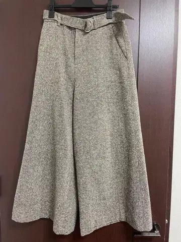 슬로브 이에나 SLOBE IENA 트위드 와이드 팬츠