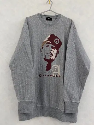 새상품급 AIRWALK 맨투맨 사이즈 L 에어워크 트레이닝복 래퍼