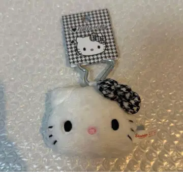 헬로키티 페이스형 마스코트 범규 카라비너 봉제 인형