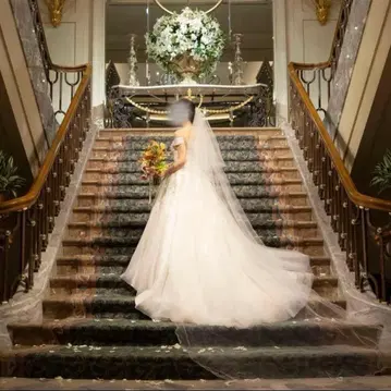 [ YNS ] 오프숄더 탈부착 슬리브 웨딩 드레스 A라인