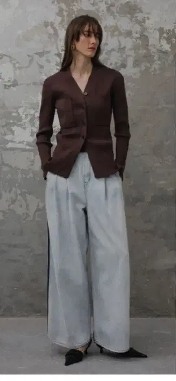 [ EMOELLE ] [ 지속가능성 ] 드레스 데님 팬츠