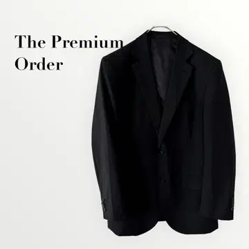 프리미엄 오더 남성용 테일러드 자켓 블랙 L 상당 비즈니스 포멀