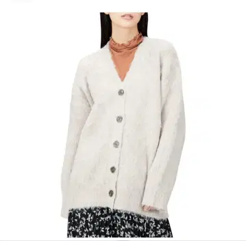 밀라 워웬 milla owen 샤기 니트 가디건 베이지