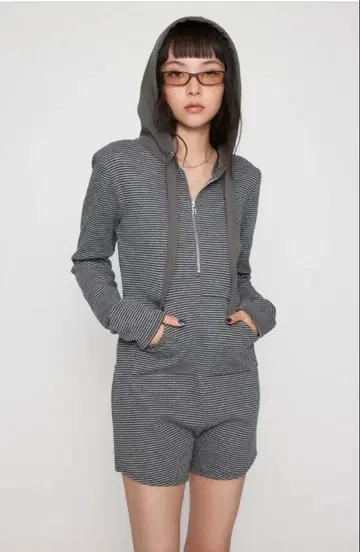 BORDER HOODIE 올인원