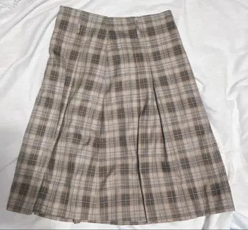 FEKETE 체크 스커트