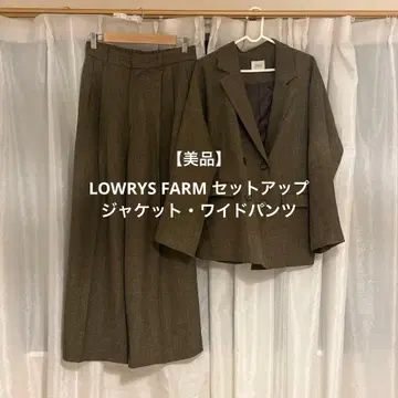 [ 새상품급 ] LOWRYS FARM 셋업 와이드 팬츠 자켓