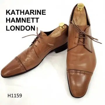 캐서린 햄넷 런던 스트레이트 팁 롱 노즈 브라운 27cm