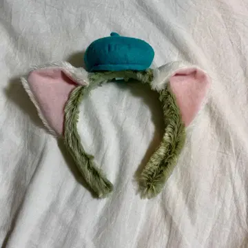 레고리나 귀 달린 머리띠 파란 모자