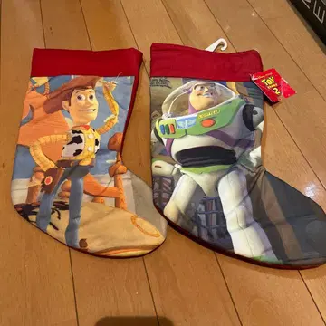 토이 스토리 크리스마스 산타 양말 우디 버즈