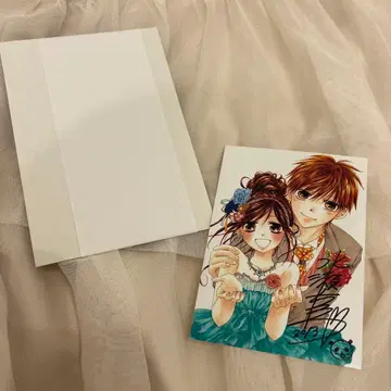 꿀에는 첫사랑 미나세 아이 선생님 친필 사인 브로마이드 2013년