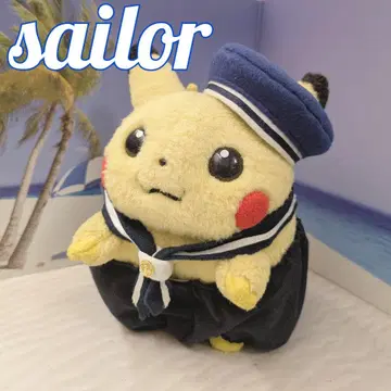 초기 피카츄 핸드메이드 세일러 네이비