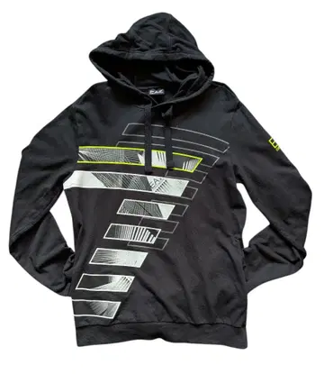 엠포리오 아르마니 후드 맨투맨 풀오버 M 사이즈 블랙 EA7