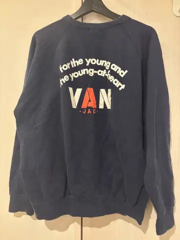 VAN JAC 네이비 맨투맨 LL 사이즈 구제 의류