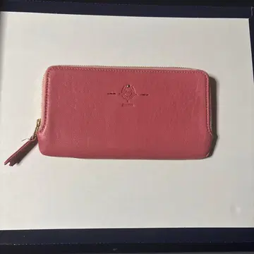 Dakota 핑크 가죽 장지갑