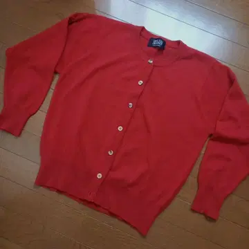 BELTA BUONO 100% 캐시미어 가디건 빨간색