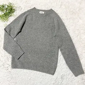 모리스 앤 선즈 MORRIS & SONS 울 100% 니트 그레이 모