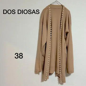 여성용 DOS DIOSAS 베이지 가디건 사이즈 38 택 포함