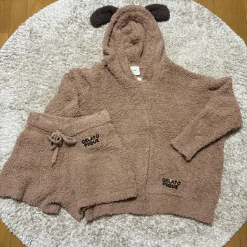 gelato pique 동물의 숲 후드티 & 숏팬츠 세트