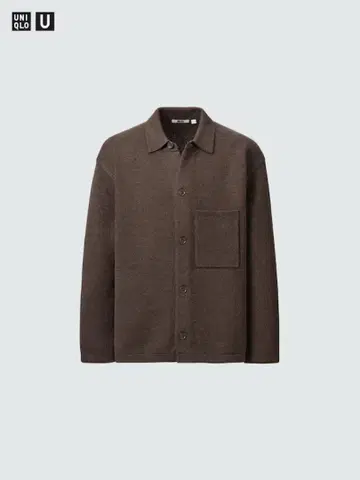 UNIQLO U 니트 오버 셔츠 자켓