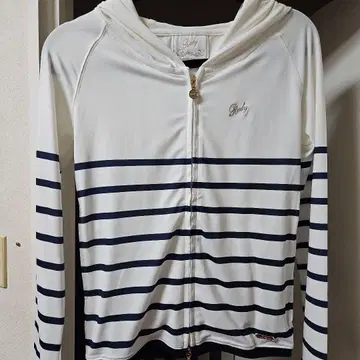 Roddy 스트라이프 후드 부착 후드티