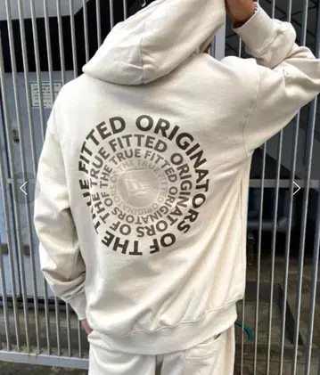 NEW ERA 쭈리 맨투맨 풀오버 후디 Circle OOTTF