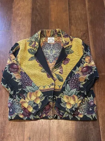 Sugar Street Weavers 후르츠 패턴 자켓