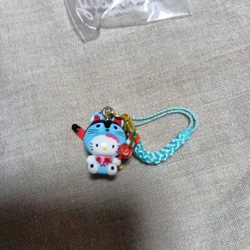 헬로키티 스트랩 파랑