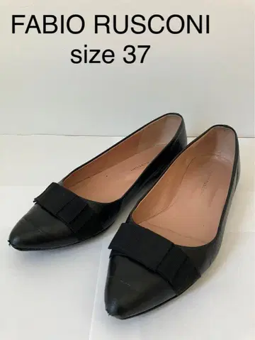 [ 가격 인하 ] 익명 배송 FABIO RUSCONI 블랙 플랫슈즈 37