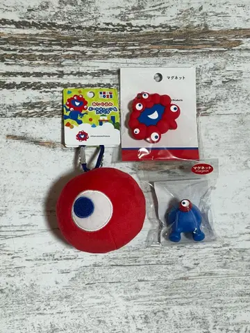 먀쿠먀쿠 코먀쿠 카라비너 포함 키링 엉덩이 마그넷 얼굴 3개