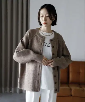 [ 새상품 ] 돌먼 슬리브 니트 가디건 그레이지 가디건 아우터