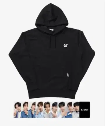 &TEAM official logo merchandise 후디 블랙