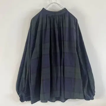 써니클라우드 셔틀노츠 블라우스 블랙워치 체크