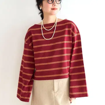 (미사용) FREAK'S STORE 멀티 보더 숏 바스크 롱티