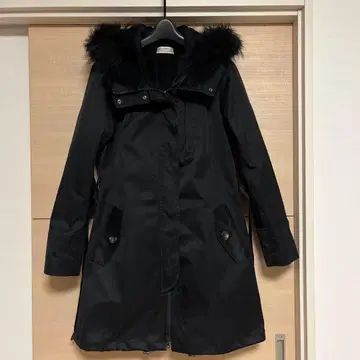 SISTEMATIC 블랙 롱 코트