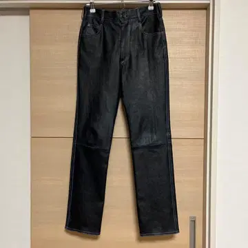 JITROIS SKIN JEANS 가죽 팬츠 프랑스제 블랙 블루