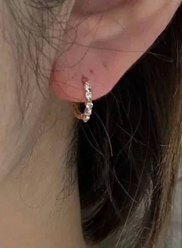 K10 다이아몬드 귀걸이