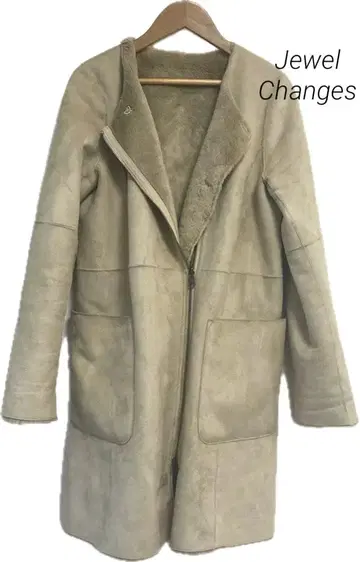 미사용 Jewel Changes 주얼 체인지즈 퍼 코트 무스탕