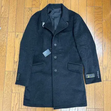 미사용 새상품 니콜 체스터 코트 차콜 그레이 남성용