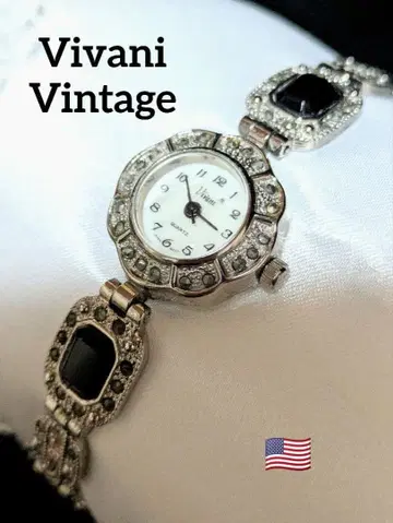 Vivani Vintage 스테인리스 스틸 쉘 다이얼 손목시계