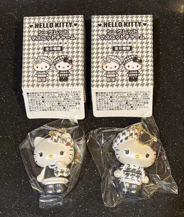 헬로키티 시크릿 마스코트 참 모노크롬 걸리시 산리오